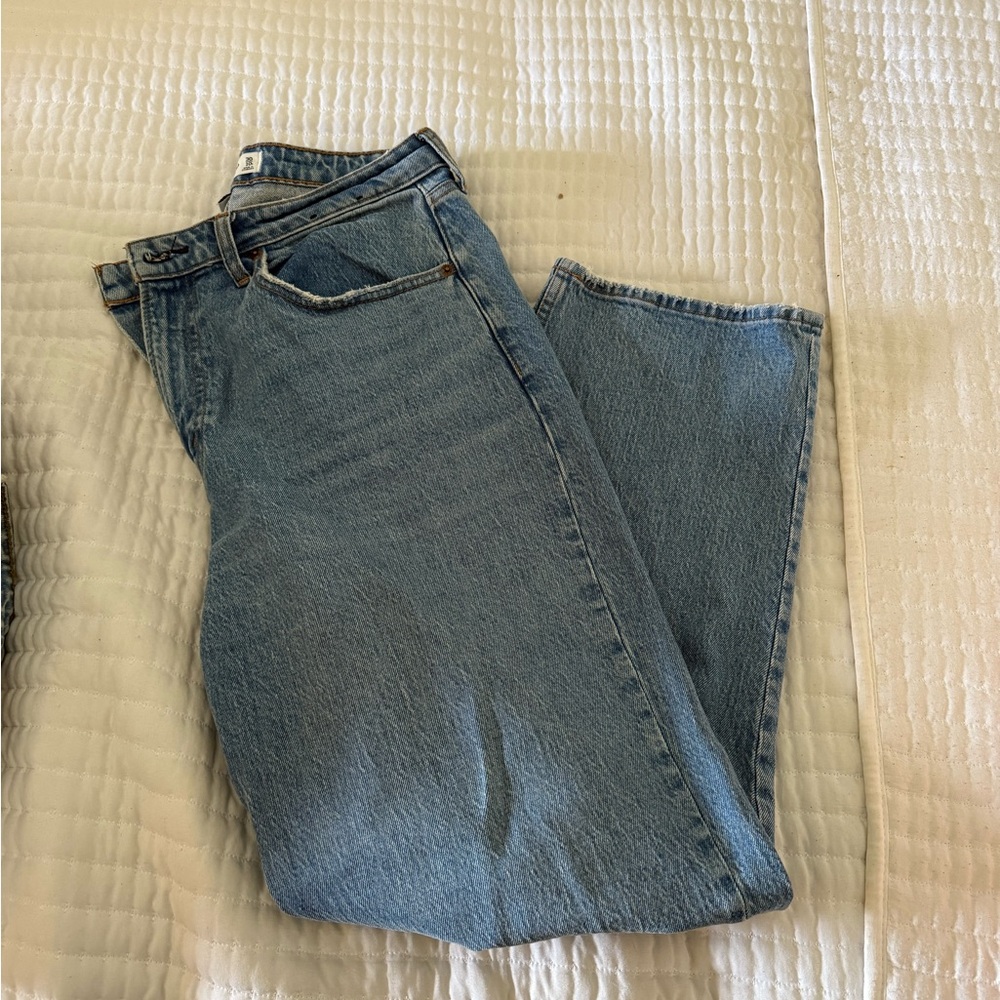 Abercrombie & Fitch Light Blue Straight Leg Jeans